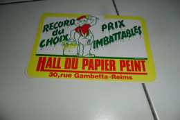 AUTOCOLLANT  PUB  A 0.50C PIECE A PRIX FIXE - Stickers