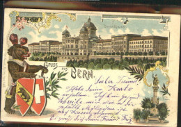 10578485 Bern BE Bern Wappen Baer Bundespalast Brunnen X 1901 Bern - Autres & Non Classés
