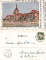 Allemagne Munchen Nationalmuseum CPA + Timbre Bayern Cachet 1900 - München