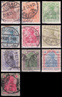 1920 - 1922 - ALEMANIA - IMPERIO - GERMANIA DEUSTCHES REICH - LOTE 10 SELLOS - Otros & Sin Clasificación