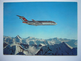 Avion / Airplane / SWISSAIR / Douglas DC-9 / Stamped : Zurich Airport - 1946-....: Modern Era