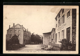 CPA Villeneuve-D`Allier, La Poste Et La Route Brioude-Lavoute  - Brioude