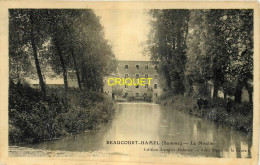 80 Beaucourt-Hamel, Le Moulin, Groupe D'hommes Sur La Berge, Visuel Pas Courant - Otros & Sin Clasificación
