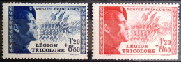 FRANCE                           N° 565/566                     NEUF*                Cote : 16 € - Unused Stamps