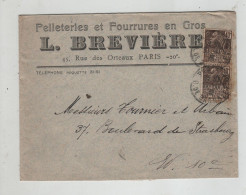 Pelleteries Et Fourrures Brevière Paris  1931 - Publicités