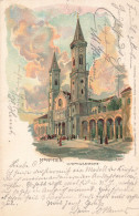 Allemagne Munchen Ludwigskirche Illustration CPA + Timbre Bayern Cachet 1901 - München