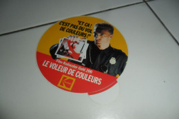 AUTOCOLLANT  PUB  A 0.50C PIECE A PRIX FIXE - Stickers