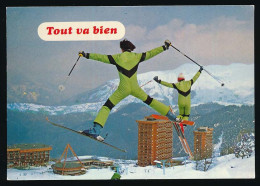 CPSM / CPM 10.5 X 15  Sport SKI (13) SKI "Tout Va Bien, Nous Sommes Au CORBIER (1450 - 2450 M) Savoie - Sports D'hiver