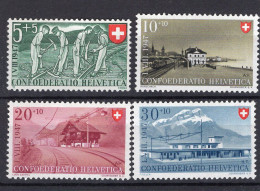 T3788 - SWITZERLAND Yv N°437/40 ** Pro Patria Fete Nationale - Unused Stamps