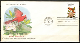 USA 1982 Estados Unidos / Official First Day Of Issue Birds Flowers West Virginia FDC Aves Flores Blumen Vögel / Ld08 - Sonstige & Ohne Zuordnung