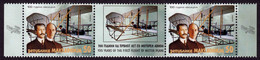 Macedonia 2003 100 Years Of The First Flight By Motor Plane Wright Brothers Transportation Aviation Middle Row MNH - Macedonia Del Norte