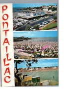 PONTAILLAC 17 - Le Sporting Casino Vue D'ensemble De La Plage Cabane De Pêcheur Carte Vierge - Other & Unclassified