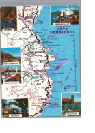 LA COTE VERMEILLE 66 - Plan Carte De La Région Cerbere Madeloc Port Vendres Banyuls Argeles Collioure - Otros & Sin Clasificación