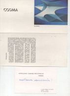 Avignon :invitation Exposition  COSMA Avec Carte De Visite De L'artiste  (2 Documents) (PPP47371) - Publicités