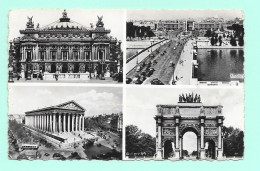Paris Multivues : Opéra-la Concorde-le Carrousel-Obélisque-Arc De Triomphe - Mehransichten, Panoramakarten
