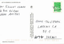 N°42670 Z -cachet Manuel De Hermes -60 313- - Manual Postmarks