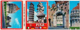 Italie Toscane PISA Pise Dépliant De 20 Photos 7,5 X 10.2 Avec Description, Commentaires Et Planau Dos - Pisa