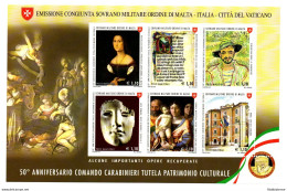 2019 - Vaticano - Carabinieri Patrimonio Culturale - Congiunta Con SMOM   ++++++++++ - Unused Stamps