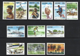 Nauru 1984 Island Scenes Definitive Set Of 12 Complete MNH - Nauru