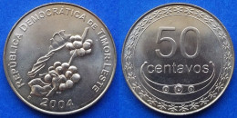 EAST TIMOR - 50 Centavos 2004 "Coffee Plant With Beans" KM#5 Democratic Republic Of Timor-Leste (2003) - Edelweiss Coins - Timor