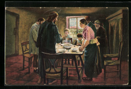 Künstler-AK Stengel & Co. Nr. 29467: Das Tischgebet Komm, Herr Jesu, Sei Unser Gast  - Otros & Sin Clasificación