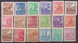 MiNr 29/40 X+y, **, "Abschiedsserie", Beide Papiere Komplett - Nuovi