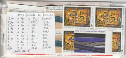 Lot Timbres France Sous-faciale, 657.40 Francs (val Min 2 F) :100€, 50% De Remise : 50€ PORT RECOMMANDE OFFERT - Unused Stamps