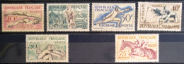 FRANCE                           N° 960/965                NEUF*                Cote : 45 € - Unused Stamps