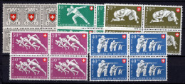 T3800 - SWITZERLAND Yv N°497/501 ** Pro Patria Fete Nationale Bloc - Unused Stamps