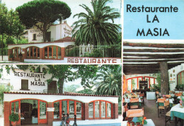ESPAGNE - Restaurante La Masia - Port Bou (Gerona) - Animé - Multi-vues - Carte Postale Ancienne - Gerona
