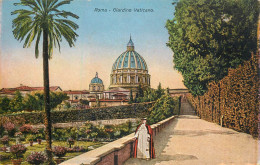 Postcard Italy Rome Giardino Vaticano - San Pietro