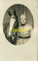 Militaria, Carte Photo D'un Militaire Du 14ème Avec Son Cheval - Personen