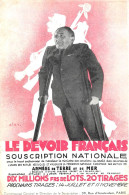 Illustrateur " RIKY "   -  Le Devoir Français  -  Souscription Nationale  -  Armée De Terre Et De Mer  - Militaires - Weltkrieg 1939-45