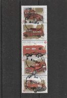 3923/3927 La Poste Band De 5/postautos Strook Van 5 Oblit/gestp - Usados