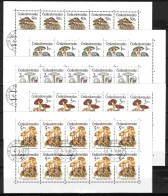 Tchécoslovaquie 1989 Mi 3017-21 Klb. (Yv 2818-22 Les Feuilles), Obliteré - Used Stamps