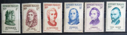 FRANCE                           N° 1082/1087                NEUF*                Cote : 11 € - Unused Stamps