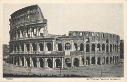 Postcard Italy Rome Colosseum Anfiteatro Flavio O Colosseo - Kolosseum