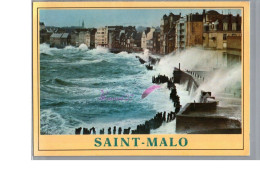 SAINT MALO 35 - La Tempête D'équinoxe Sur La Plage Du Sillon - Saint Malo