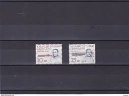 GROENLAND 1990 PERSONNALITES Yvert 197-198, Michel 209-210 NEUF** MNH Cote Yv 20 Euros - Unused Stamps