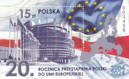 Poland 2024.The 20th Anniversary Of The Accession Of Poland To The EU. Souvenir Sheet. MNH - Blokken & Velletjes