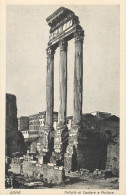 Postcard Italy Rome Roman Forum Tempio Di Castore E Polluce - Andere Monumente & Gebäude