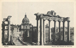 Postcard Italy Rome Saturn Temple - Otros Monumentos Y Edificios