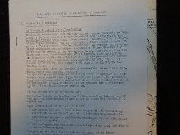 Voies Hydrauliques Waterwegen Nota Over De Werken In De Haven Te Oostende Descriptif 3 Pages Plans : 9 Pages - Publieke Werken