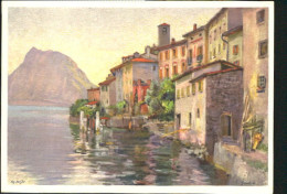 10577362 Gandria Lago Di Lugano Gandria Sign.Fritz Meijer Ungelaufen Ca. 1920 Ga - Sonstige & Ohne Zuordnung