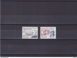 GROENLAND 1991 PERSONNALITES Yvert 209-210, Michel 221-222 NEUF** MNH Cote Yv 25 Euros - Unused Stamps
