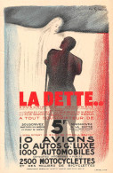 Illustrateur " GIRARD " -  Carte Patriotique  -  La Dette  -  Souscription Nationale    - Militaires - Autres & Non Classés