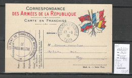Maroc - CP FM - Poste Militaire - TAZA - 1915 - Briefe U. Dokumente