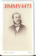 CARTE CDV - Portrait D'un Homme à Identifier  - Tirage Aluminé 19ème - Taille 63 X 104 - Photo M.DEROCHE - Anciennes (Av. 1900)