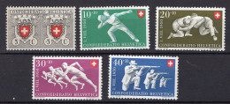 T3802 - SWITZERLAND Yv N°497/501 * Pro Patria Fete Nationale - Unused Stamps