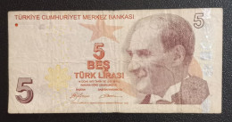Billet 5 Lira Lirasi 2009 Turquie - Turkije